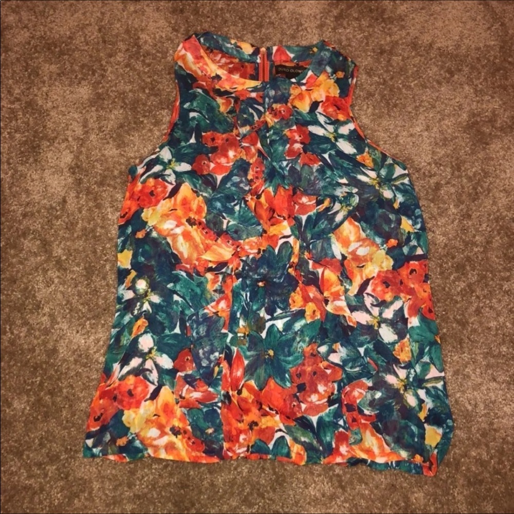 Bright colorful Floral blouse